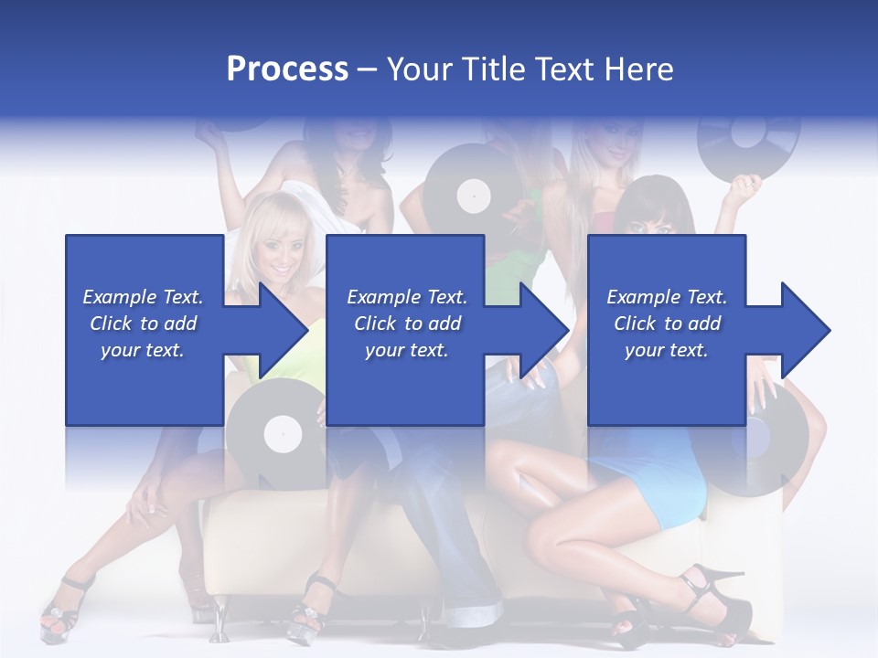 Table People Figure PowerPoint Template