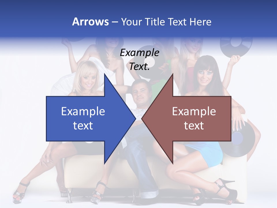 Table People Figure PowerPoint Template