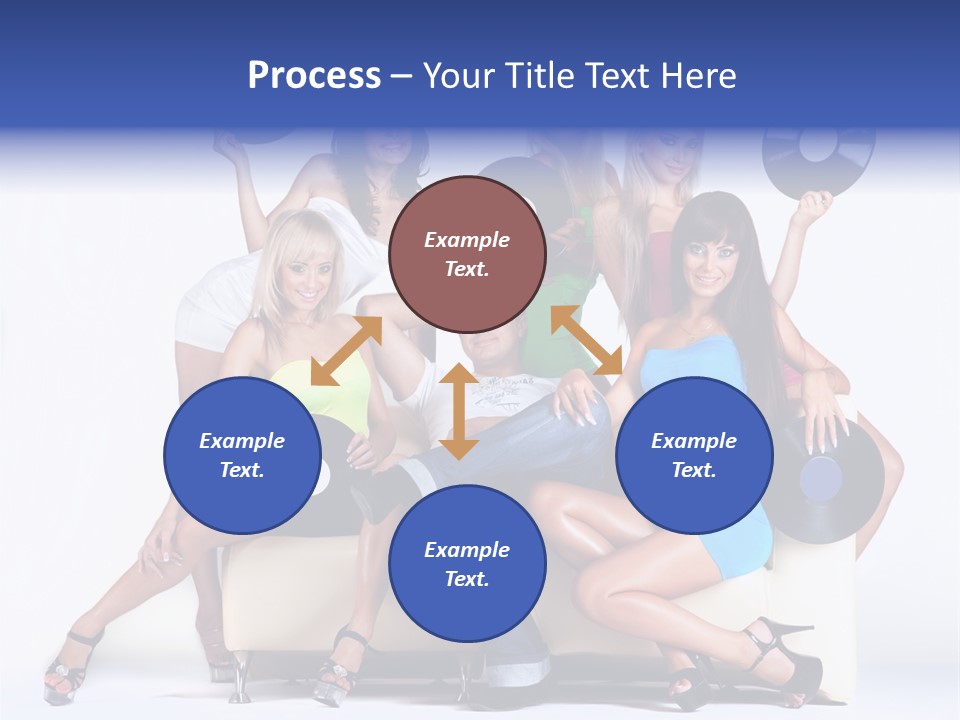 Table People Figure PowerPoint Template