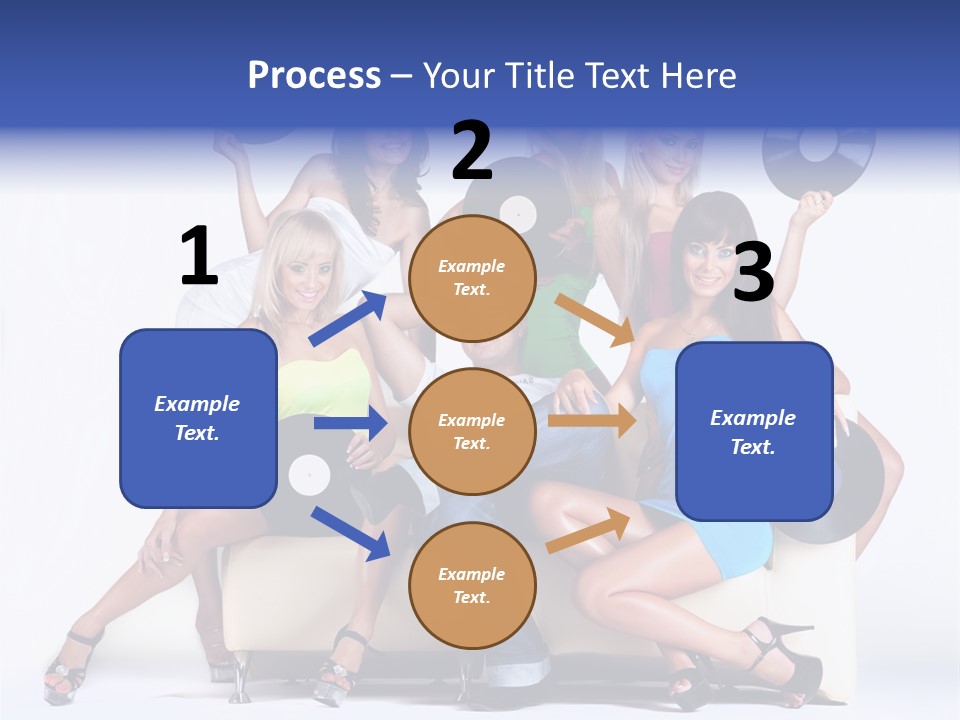 Table People Figure PowerPoint Template