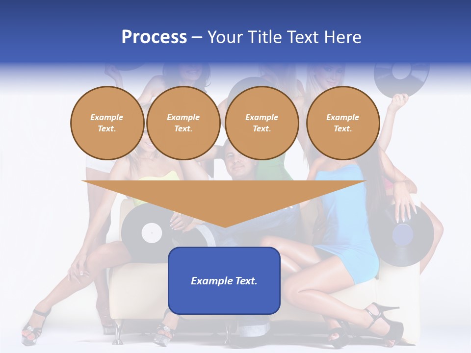 Table People Figure PowerPoint Template