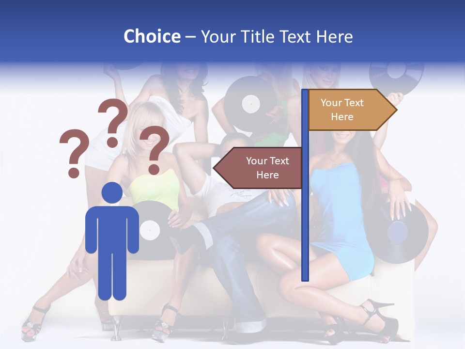 Table People Figure PowerPoint Template