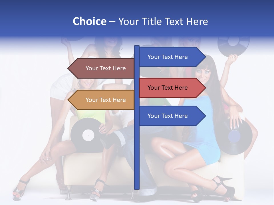 Table People Figure PowerPoint Template