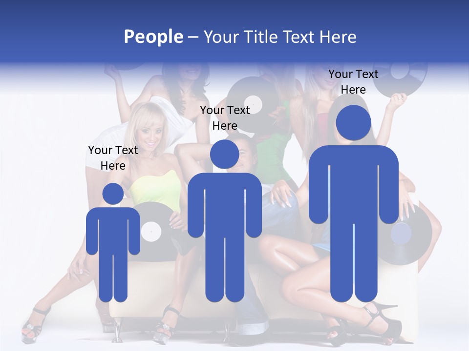 Table People Figure PowerPoint Template
