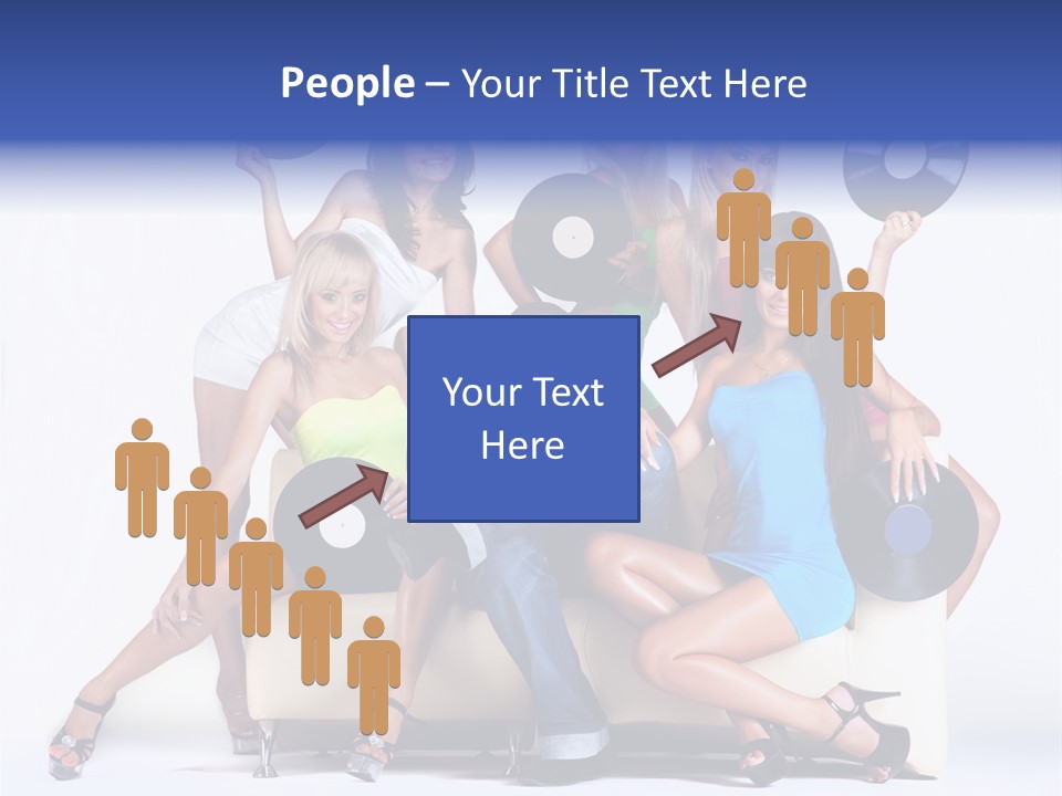 Table People Figure PowerPoint Template