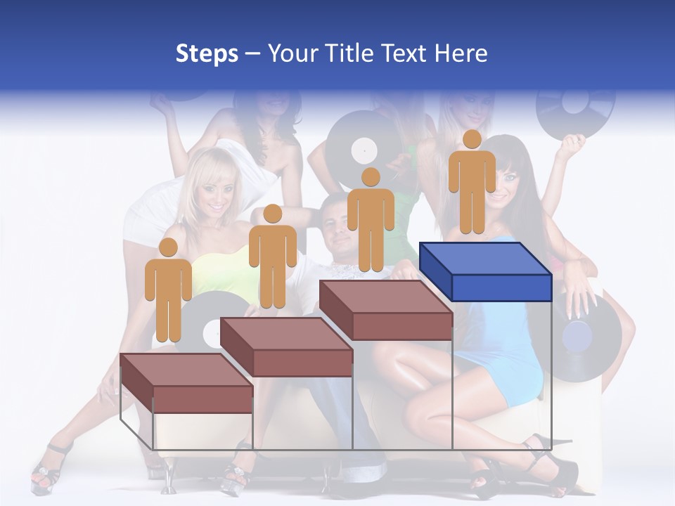 Table People Figure PowerPoint Template