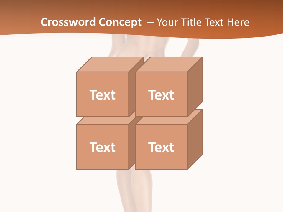 Teamwork Figure Chair PowerPoint Template