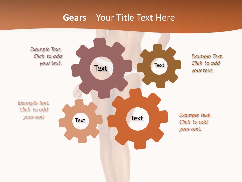 Teamwork Figure Chair PowerPoint Template