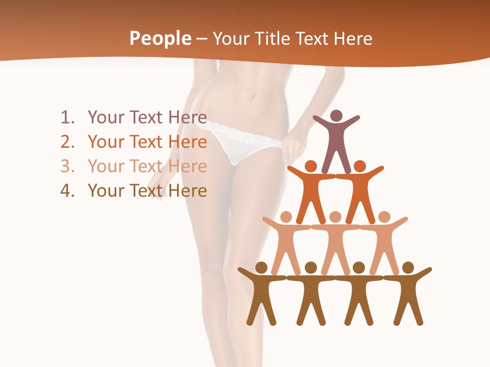 Teamwork Figure Chair PowerPoint Template