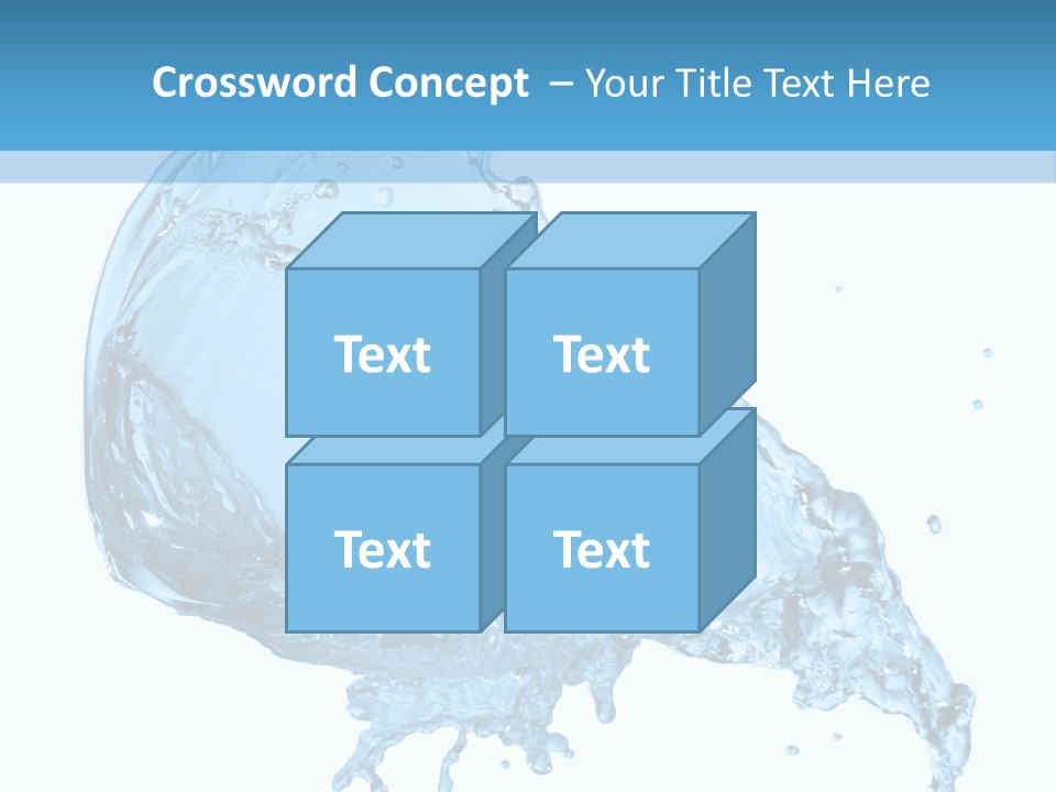 Pour Moisture Wet PowerPoint Template