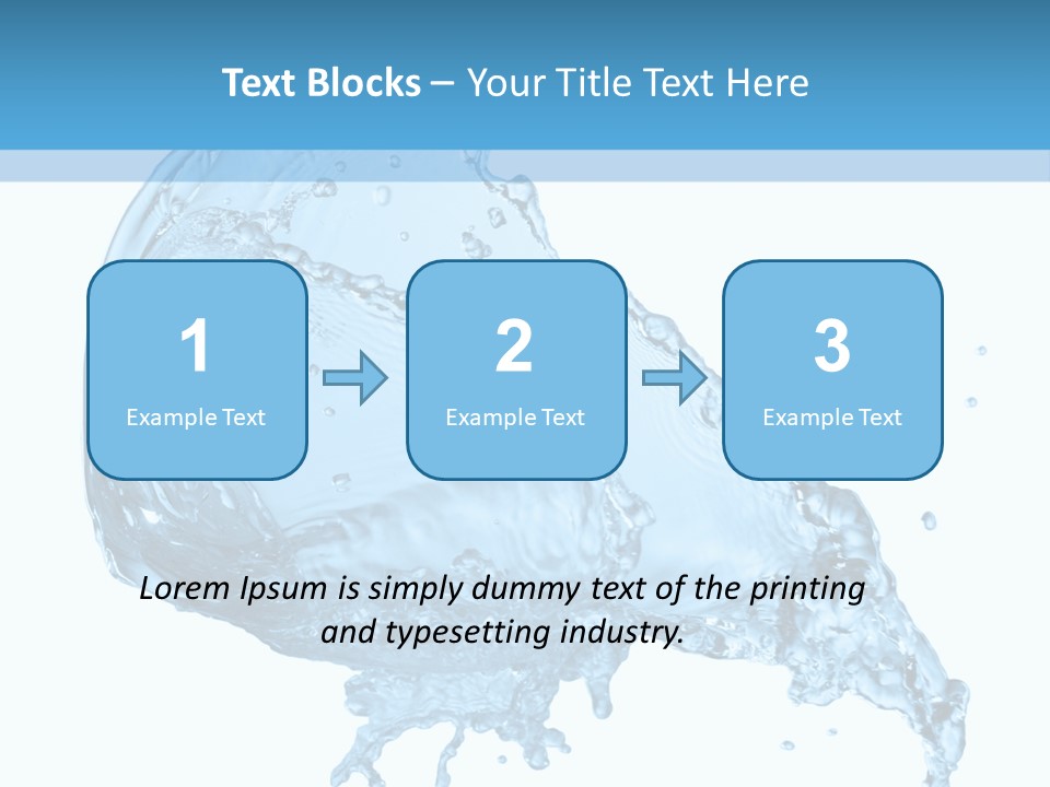 Pour Moisture Wet PowerPoint Template
