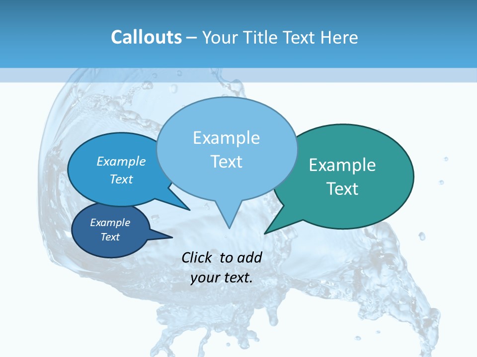 Pour Moisture Wet PowerPoint Template