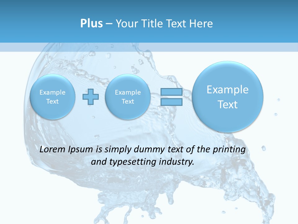 Pour Moisture Wet PowerPoint Template