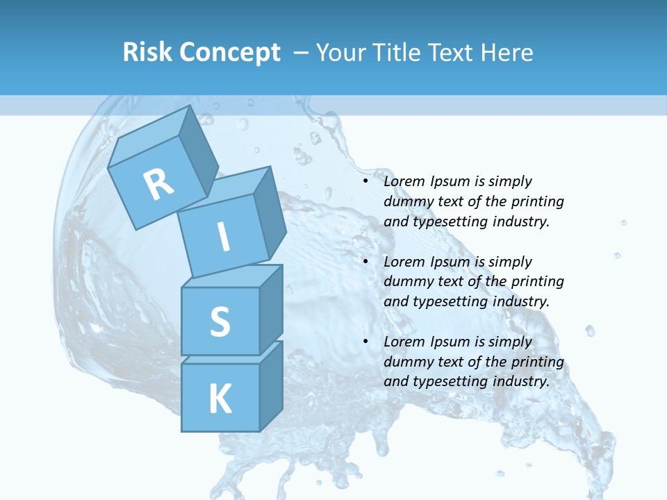 Pour Moisture Wet PowerPoint Template