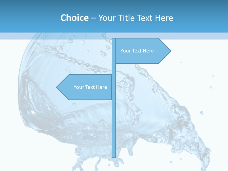 Pour Moisture Wet PowerPoint Template