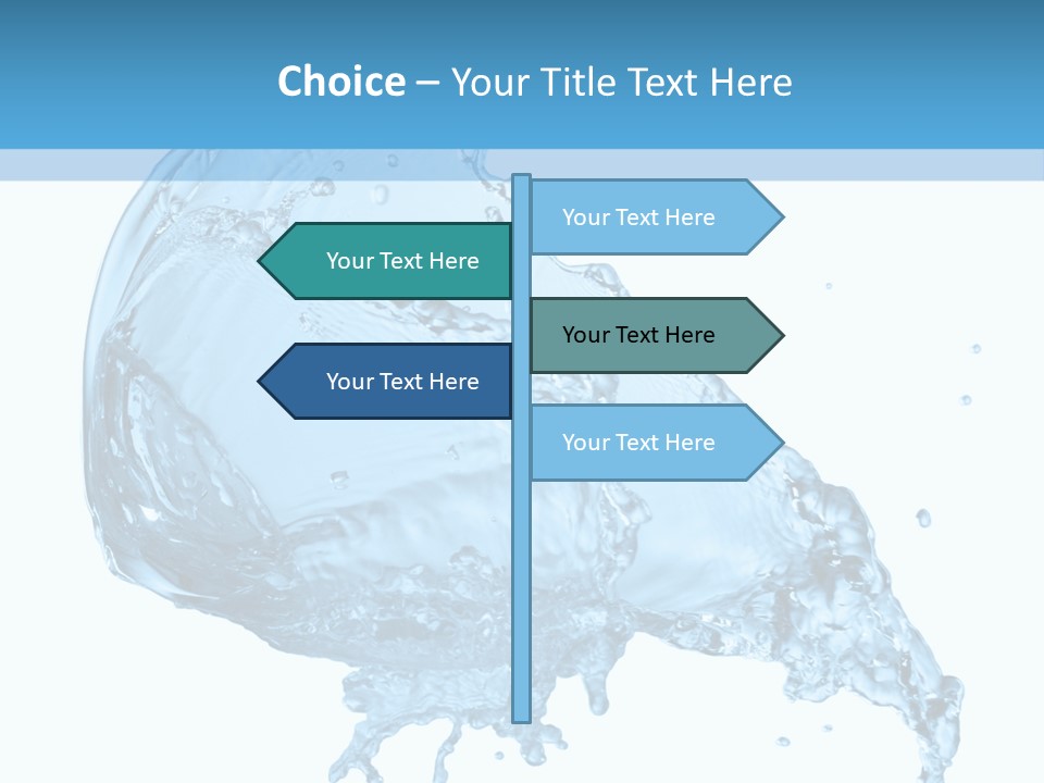 Pour Moisture Wet PowerPoint Template