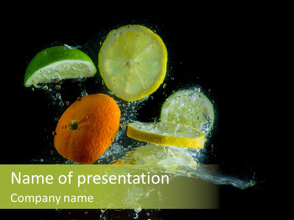 Ingredient Fruit Cold PowerPoint Template