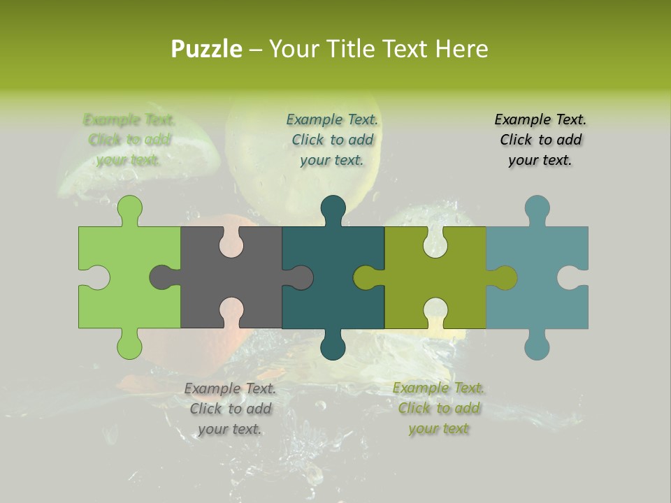 Ingredient Fruit Cold PowerPoint Template