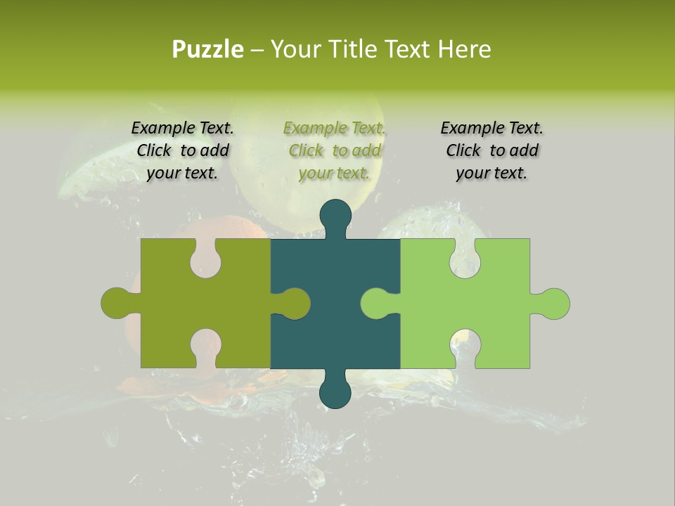 Ingredient Fruit Cold PowerPoint Template