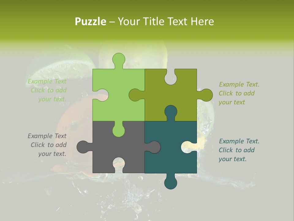 Ingredient Fruit Cold PowerPoint Template