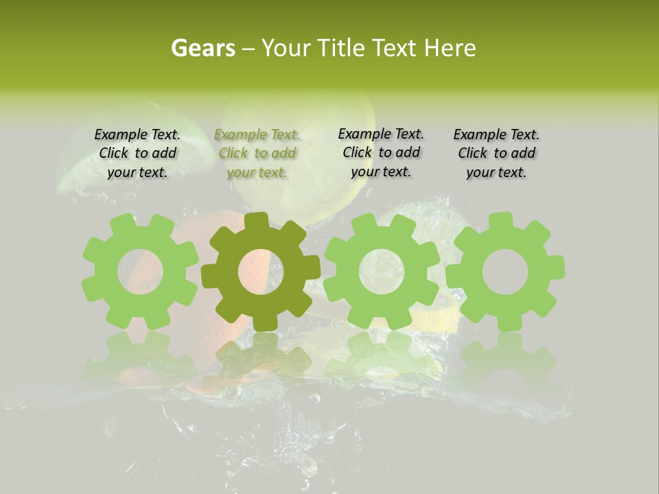 Ingredient Fruit Cold PowerPoint Template