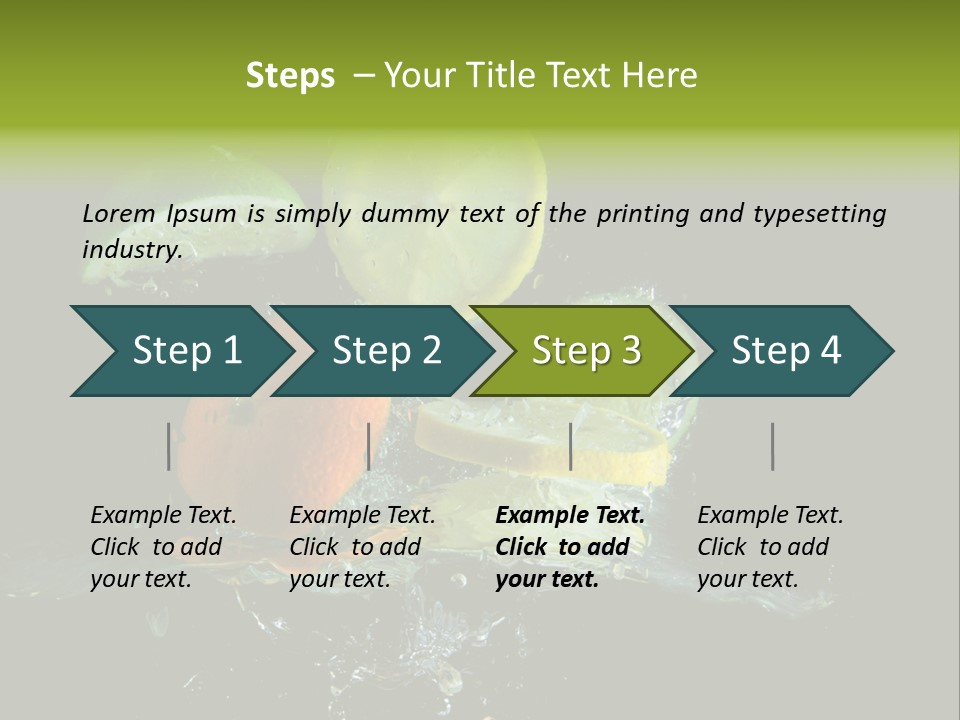 Ingredient Fruit Cold PowerPoint Template
