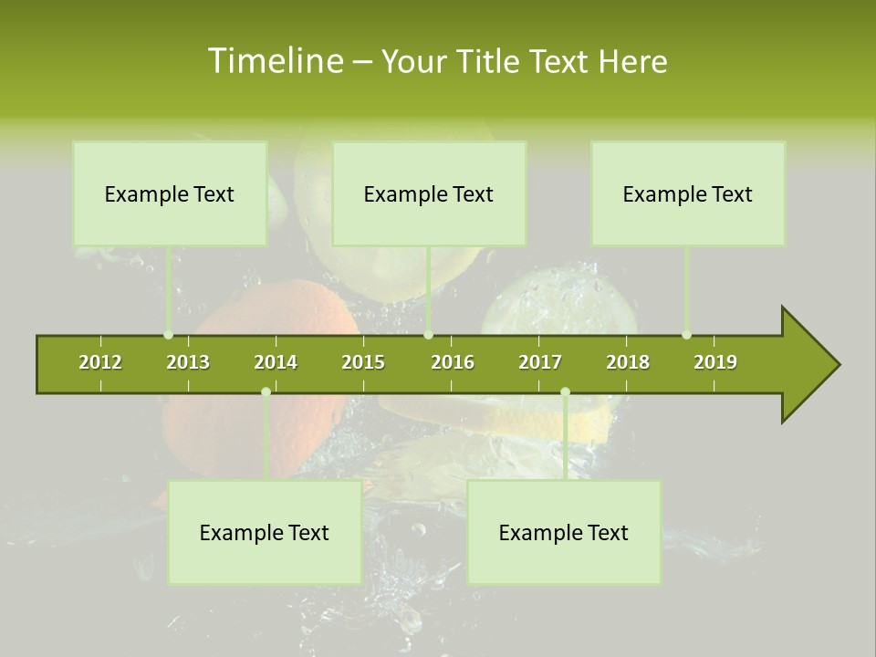 Ingredient Fruit Cold PowerPoint Template