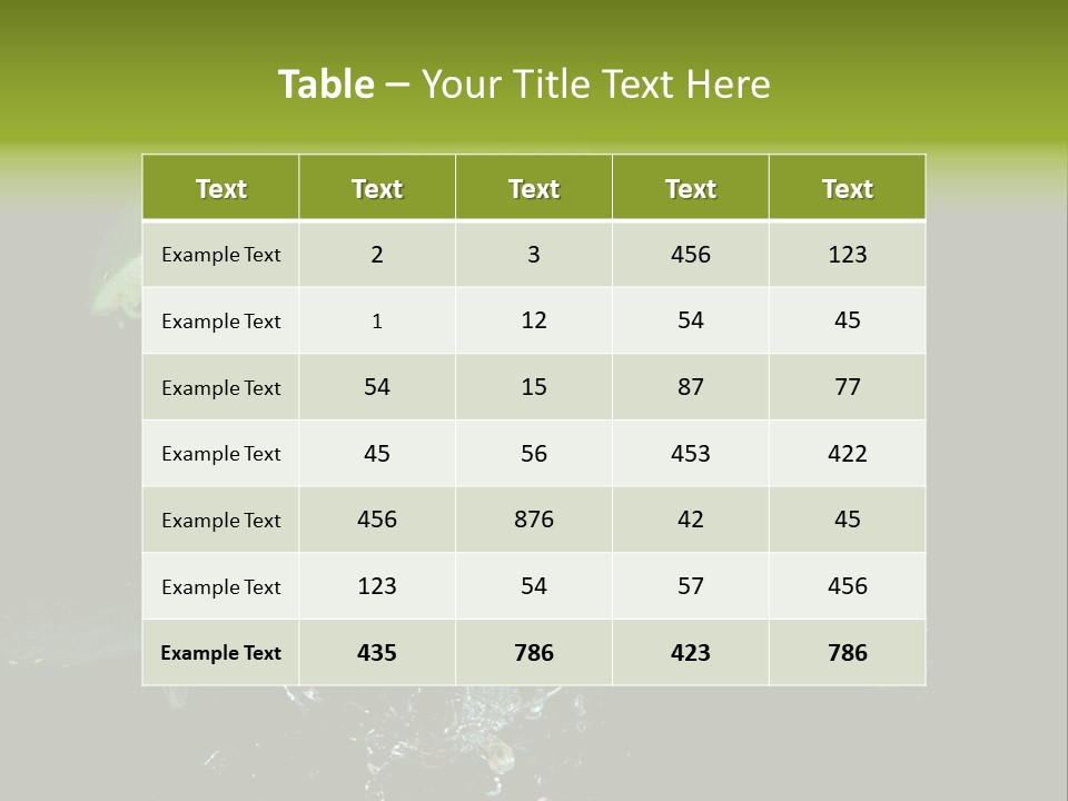 Ingredient Fruit Cold PowerPoint Template