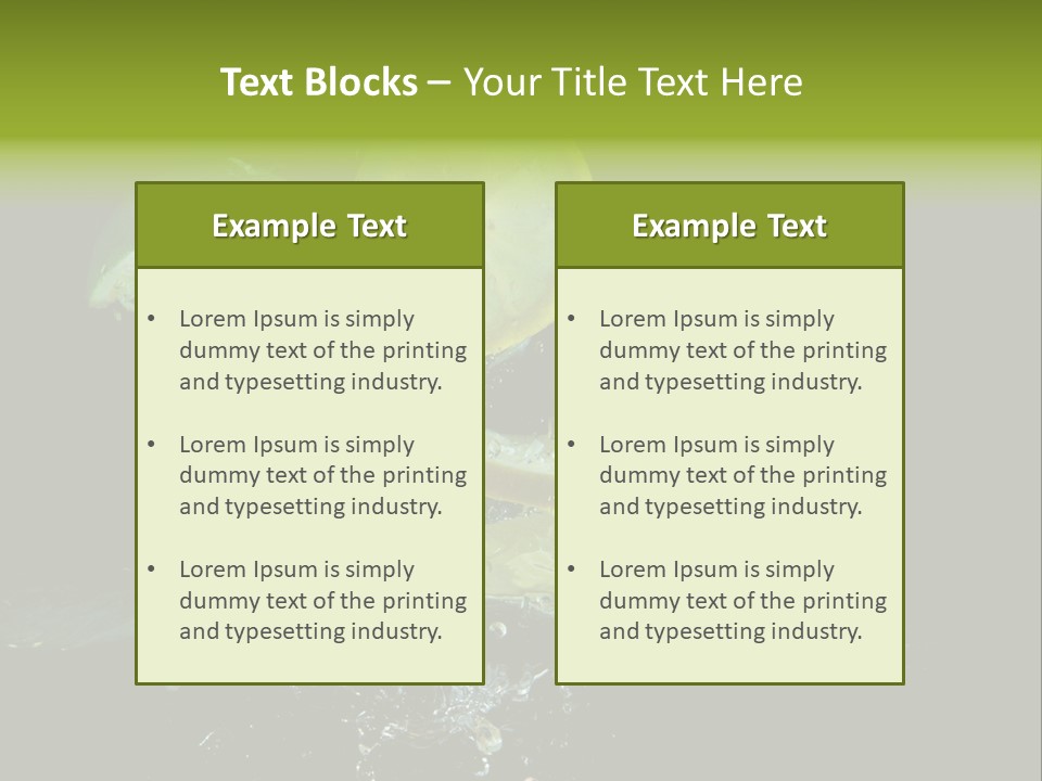 Ingredient Fruit Cold PowerPoint Template