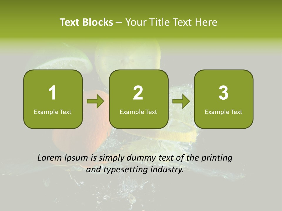 Ingredient Fruit Cold PowerPoint Template