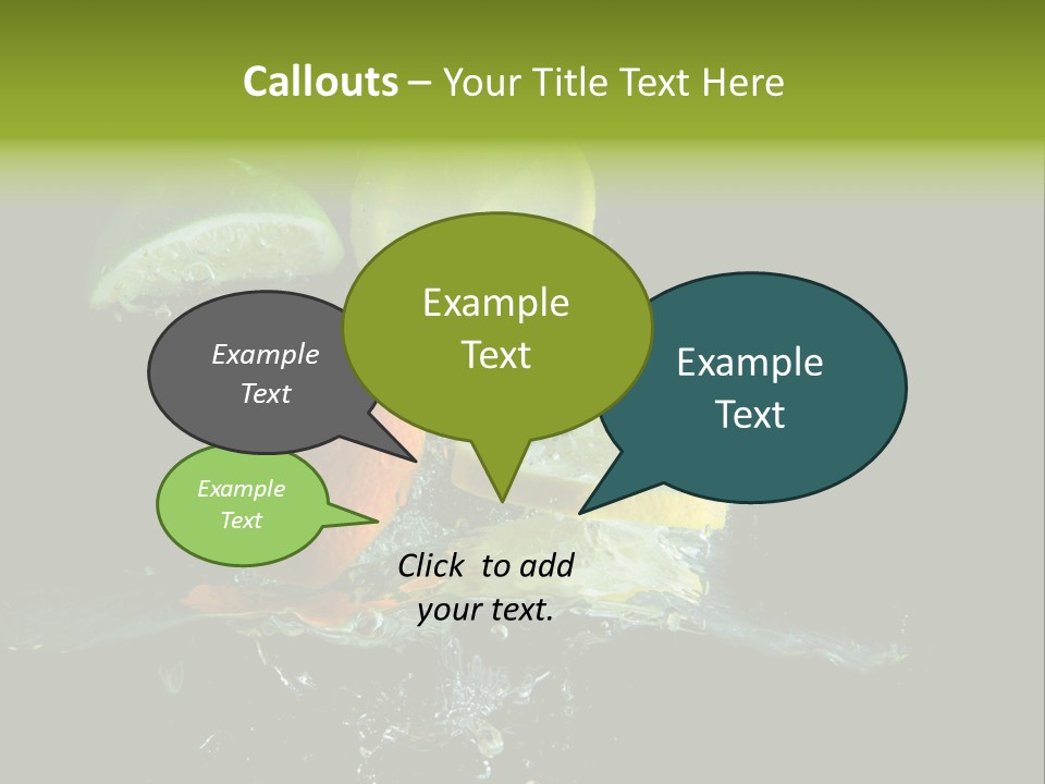 Ingredient Fruit Cold PowerPoint Template