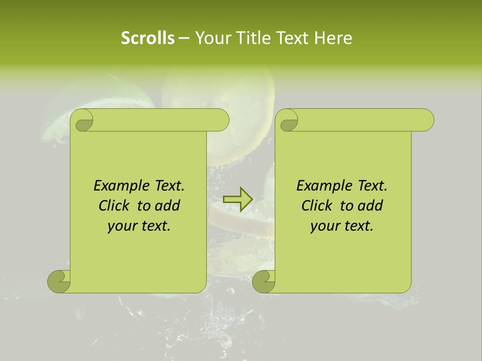 Ingredient Fruit Cold PowerPoint Template