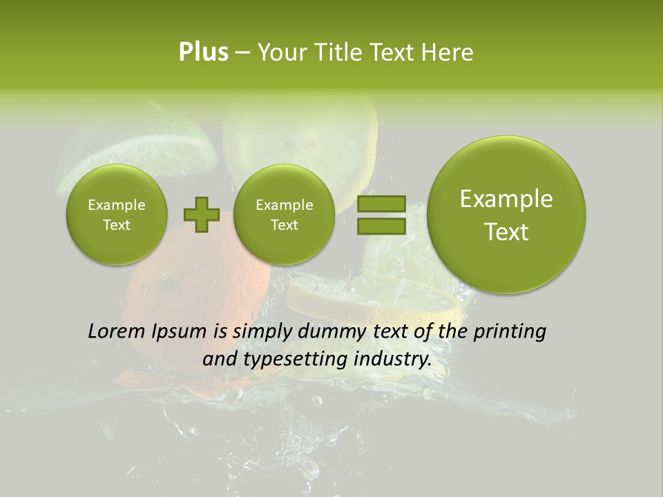 Ingredient Fruit Cold PowerPoint Template