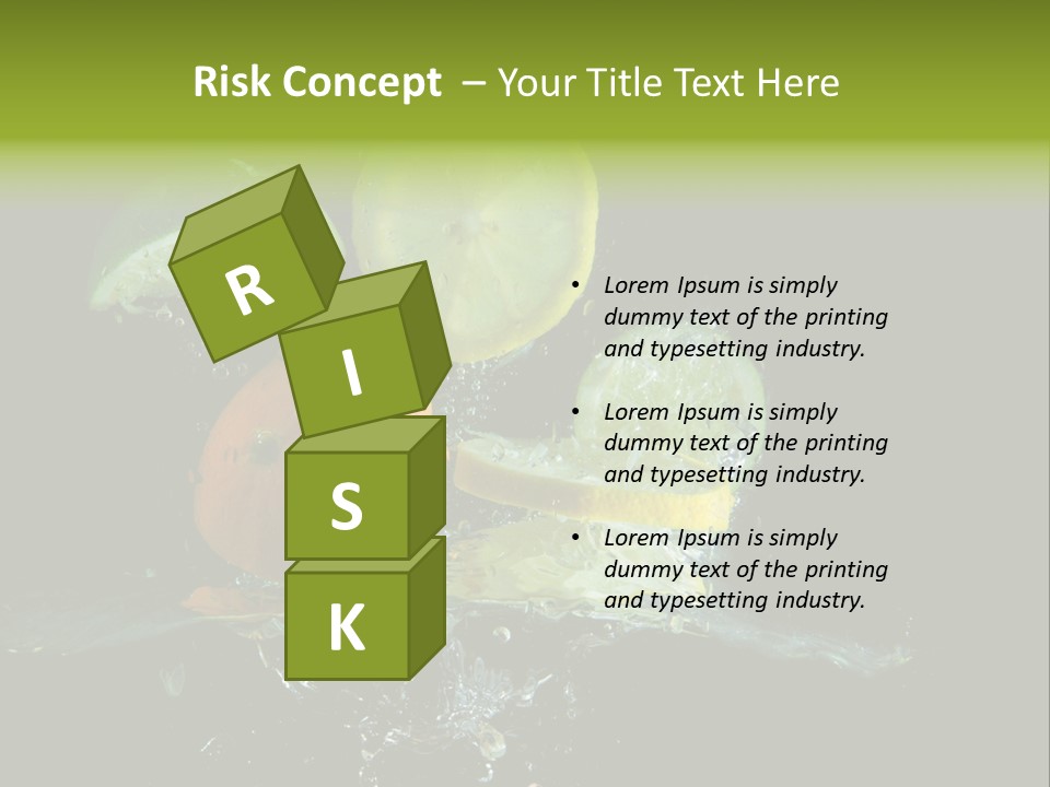 Ingredient Fruit Cold PowerPoint Template