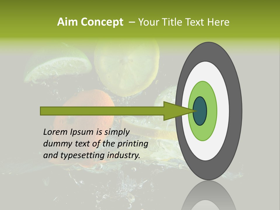 Ingredient Fruit Cold PowerPoint Template