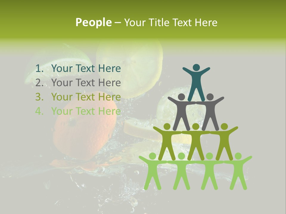 Ingredient Fruit Cold PowerPoint Template