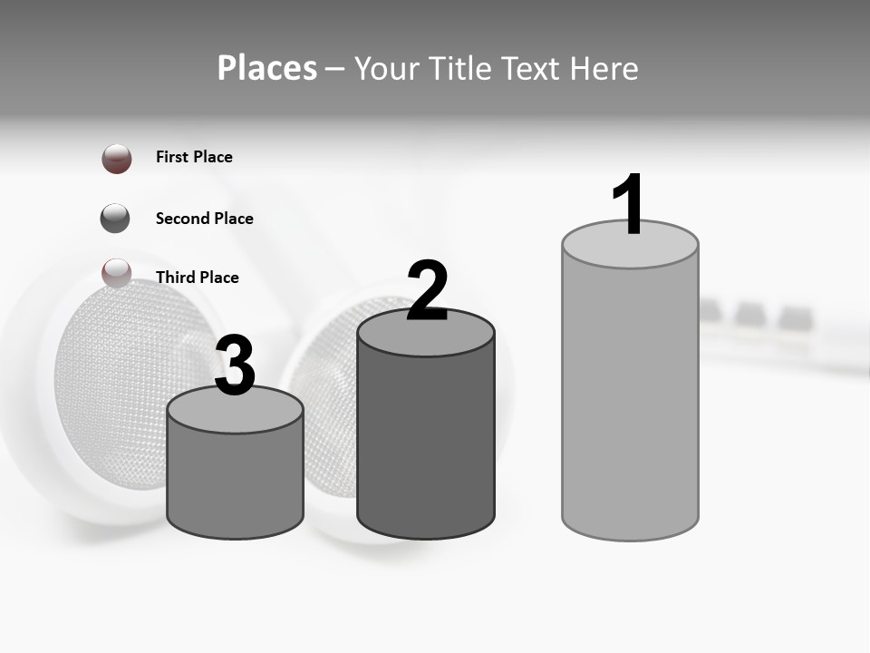 Headset Gadget Phone PowerPoint Template