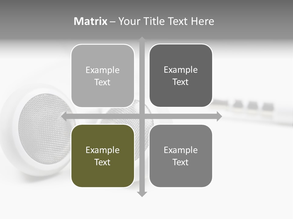 Headset Gadget Phone PowerPoint Template