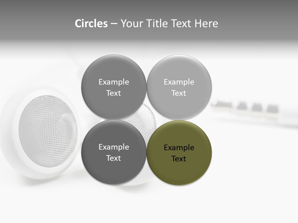 Headset Gadget Phone PowerPoint Template