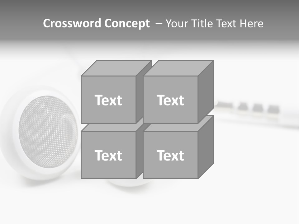 Headset Gadget Phone PowerPoint Template