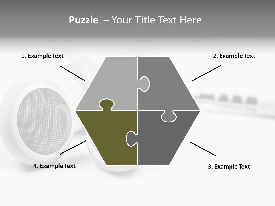 Headset Gadget Phone PowerPoint Template