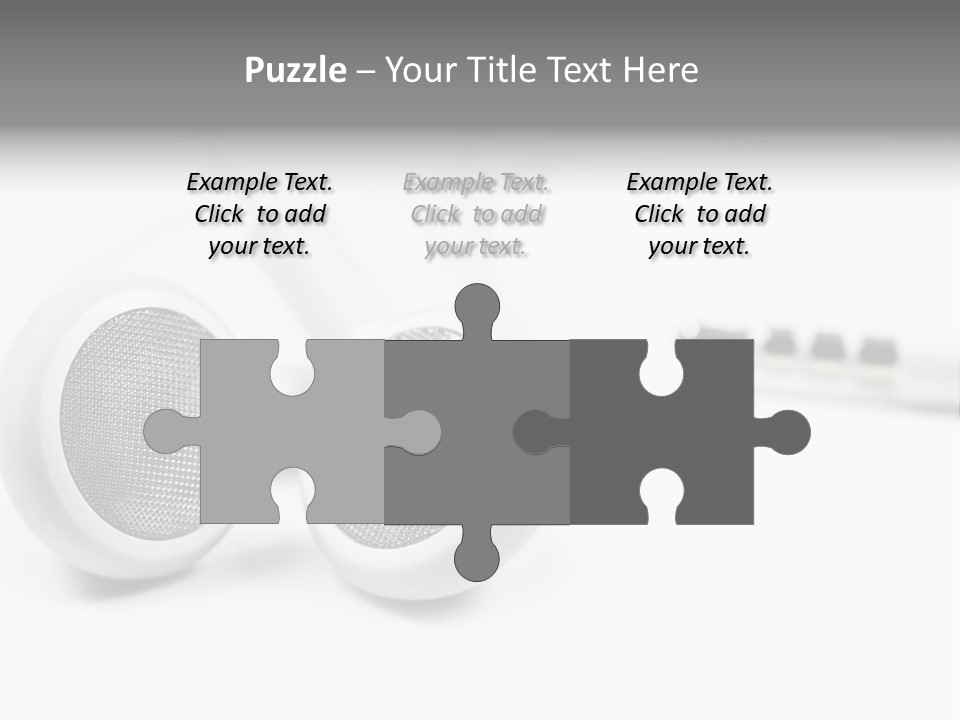 Headset Gadget Phone PowerPoint Template