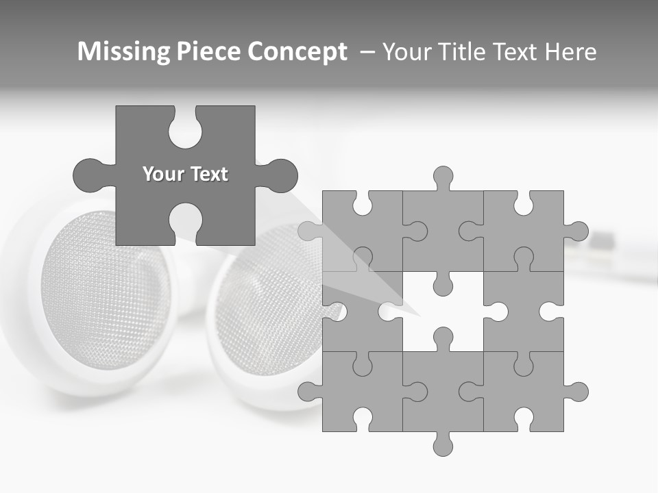 Headset Gadget Phone PowerPoint Template