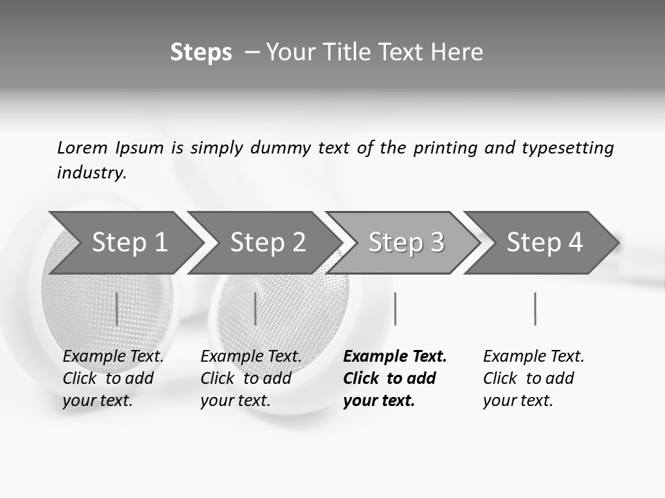 Headset Gadget Phone PowerPoint Template