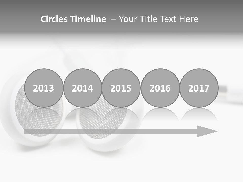 Headset Gadget Phone PowerPoint Template