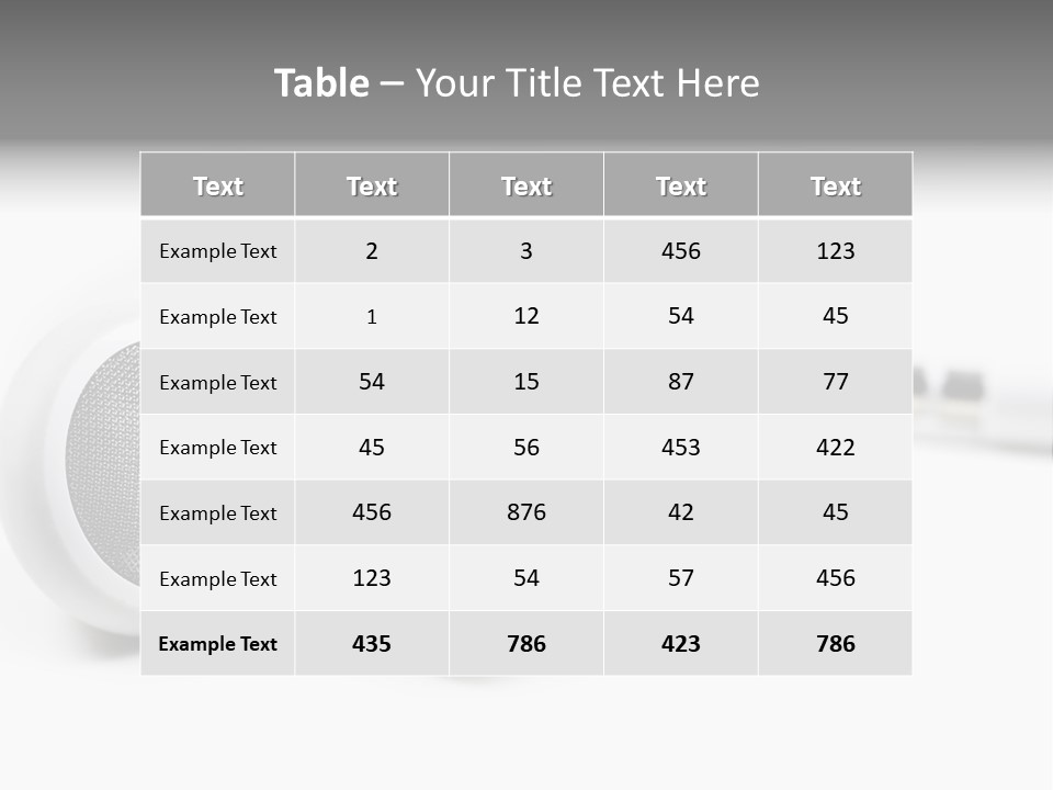 Headset Gadget Phone PowerPoint Template