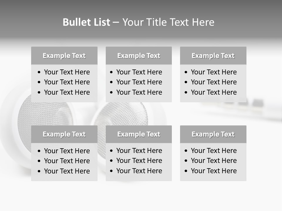 Headset Gadget Phone PowerPoint Template