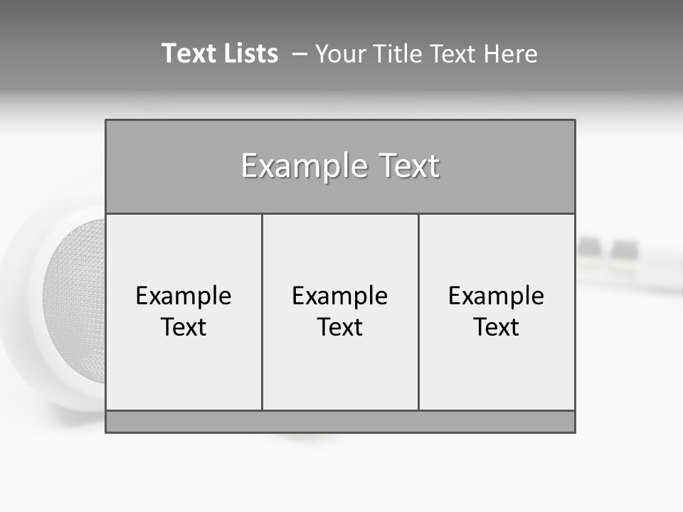 Headset Gadget Phone PowerPoint Template