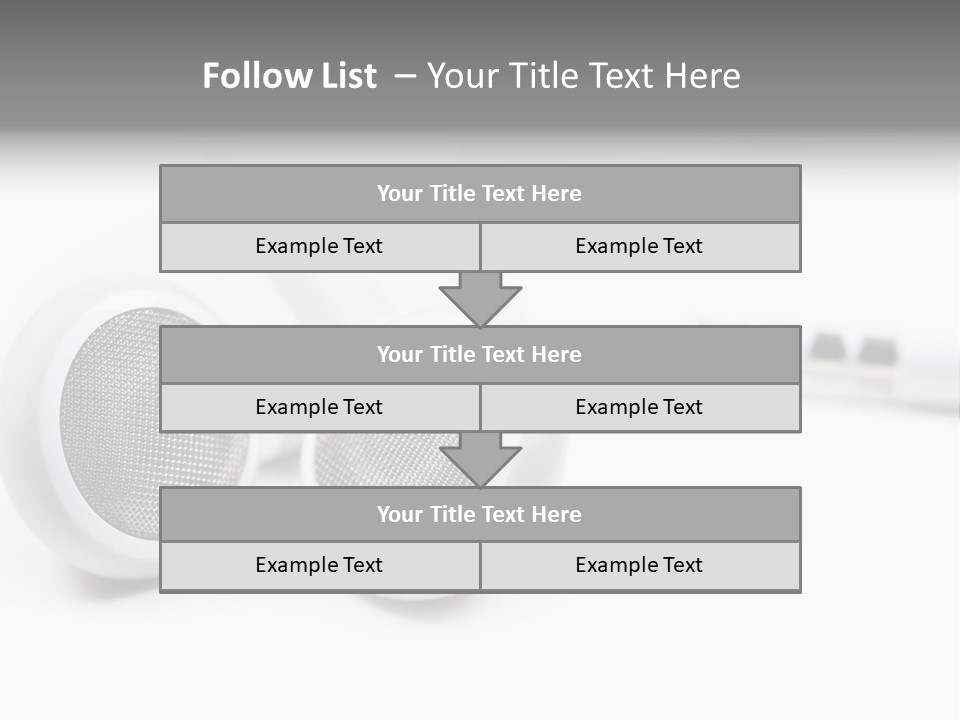 Headset Gadget Phone PowerPoint Template