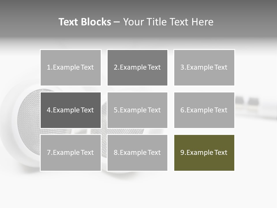 Headset Gadget Phone PowerPoint Template